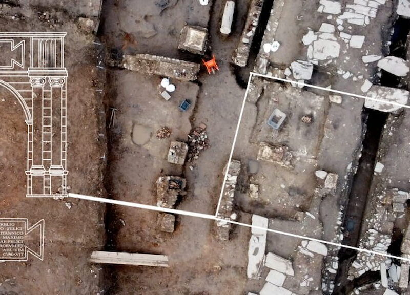 Foundations of a triumphal arch dedicated to Caracalla at Viminacium