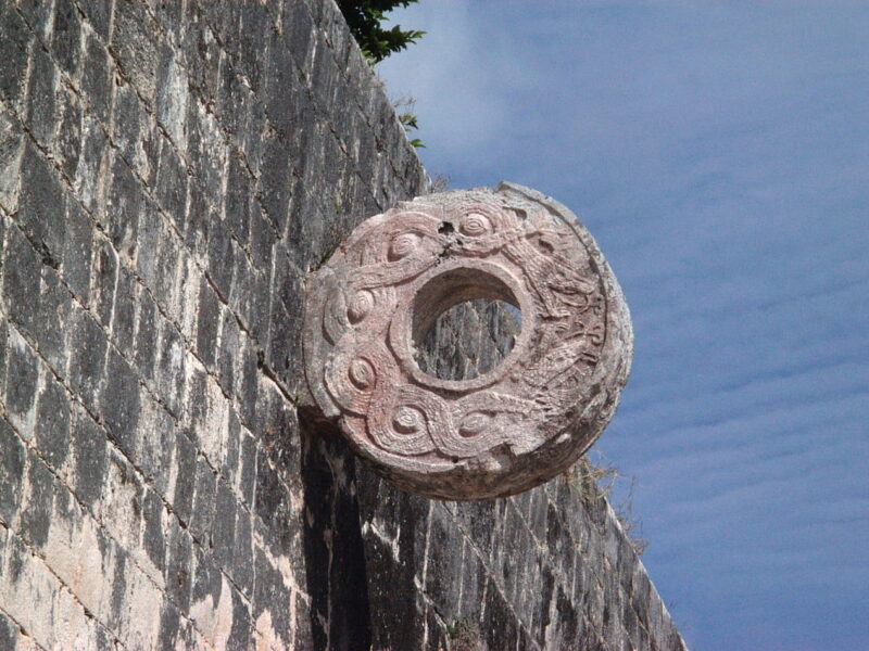 Detail of the ball court at Chichén Itzá