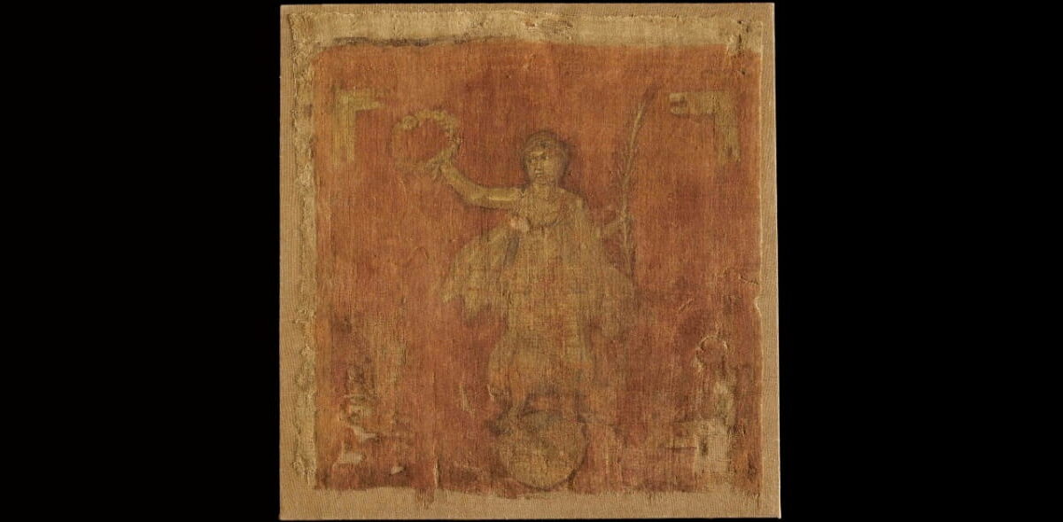 Roman standard (vexillum) of the 3rd century A.D. preserved in the Pushkin Museum