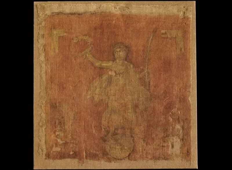 Roman standard (vexillum) of the 3rd century A.D. preserved in the Pushkin Museum