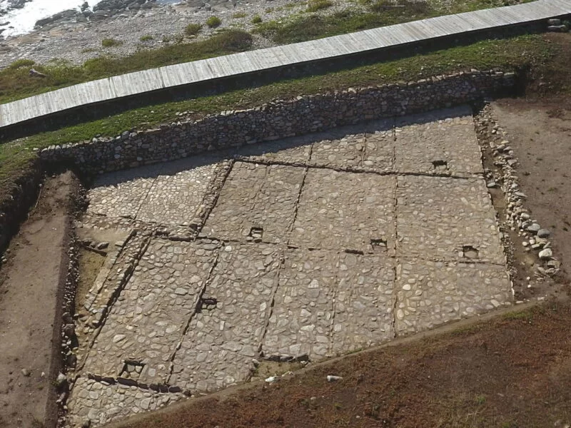 Roman salinae at O Seixal in A Guarda, Galicia