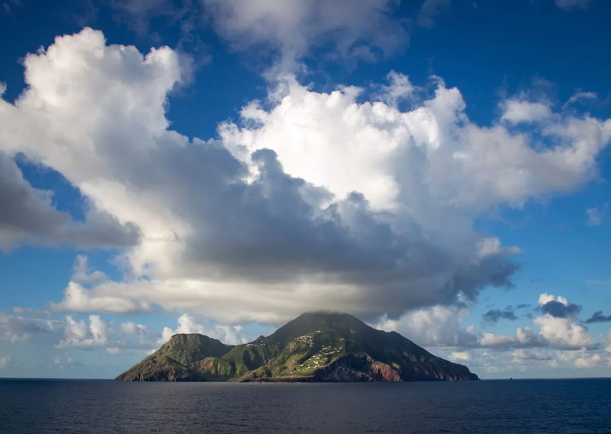 Mount Scenery on Saba island