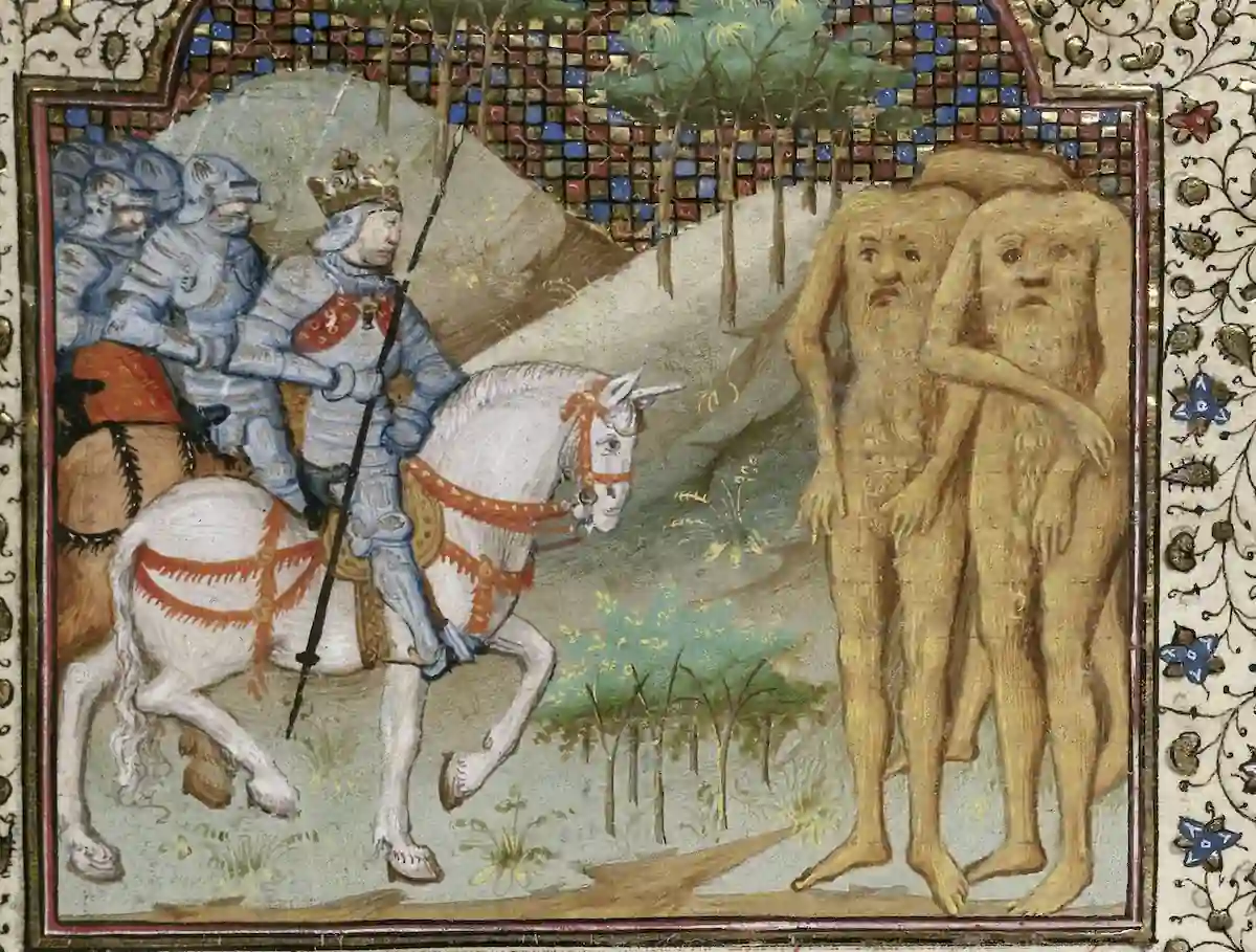 Blemmyes, the legendary headless men with faces on their chests who ...