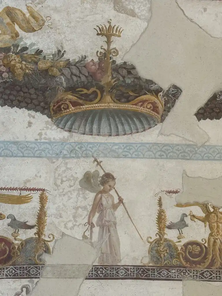 fresco pompeii casa con panificio dionysus