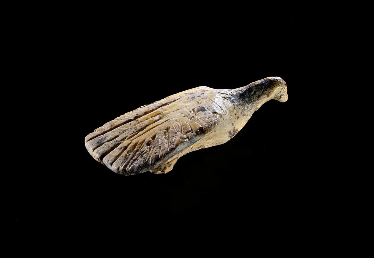 two bird figurines Hohle Fels cave paleolithic
