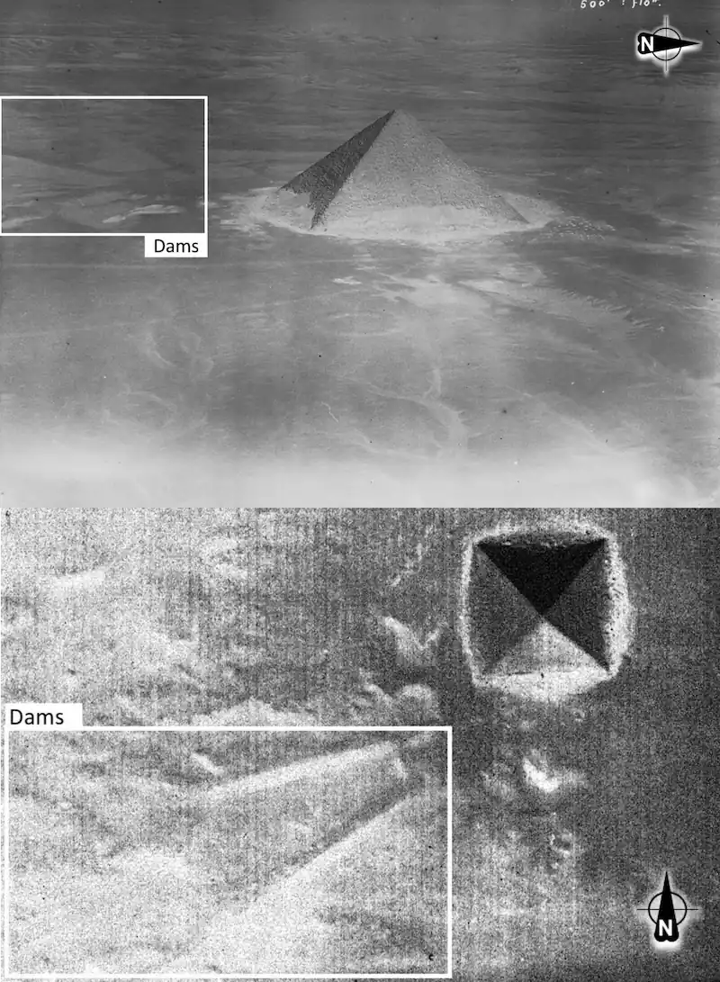 dahshur Red Pyramid dams