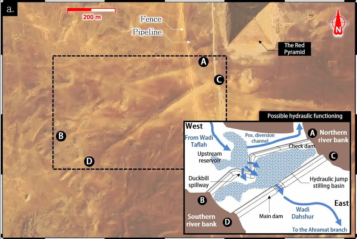 dahshur Red Pyramid dams