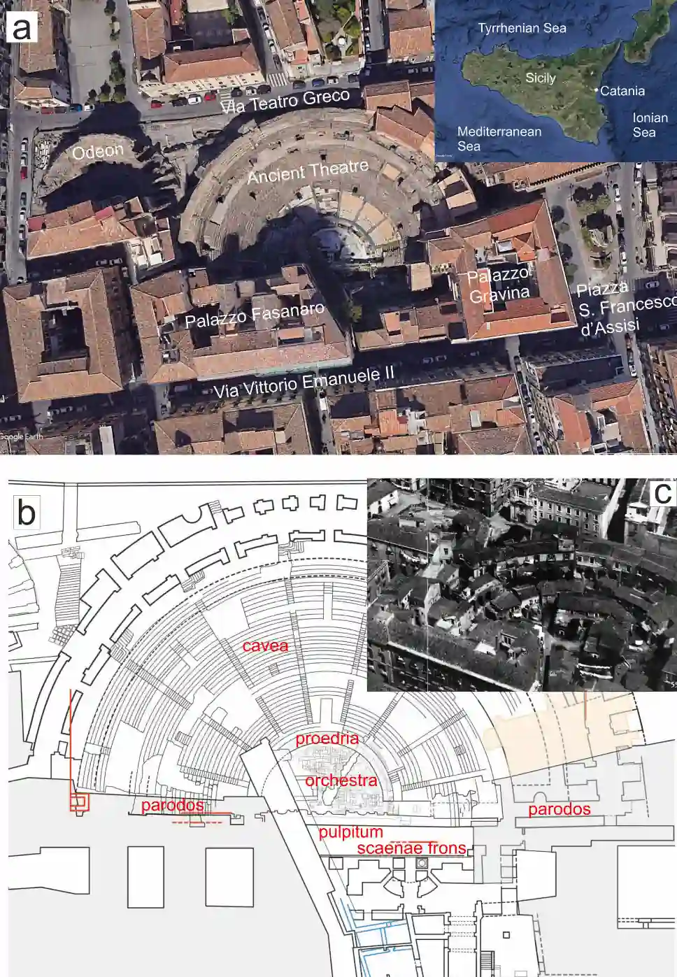 catania roman theatre hydraulic system