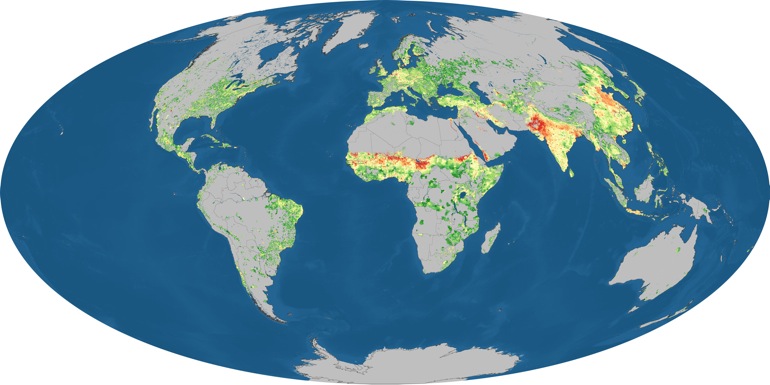 Mapa mundial de consumo de carbono