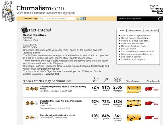 Churnalismo vs. periodismo