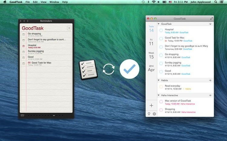 GoodTask para Mac e iOS gestiona tus tareas, recordatorios y eventos de calendario 2