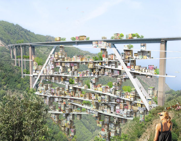 Una urbanización ubicada en el arco de un viaducto 2