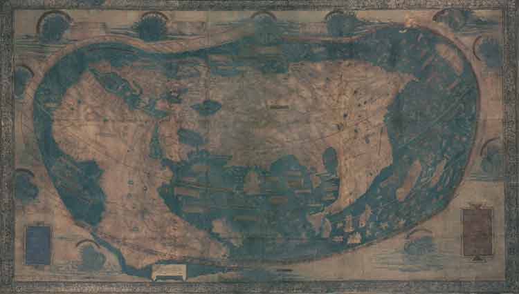 El mapa de Henricus Martellus, el que Cristóbal Colón pudo utilizar en su viaje de 1492