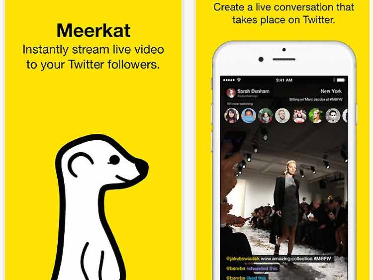 Meerkat, la app de vídeo en streaming para iOS de moda