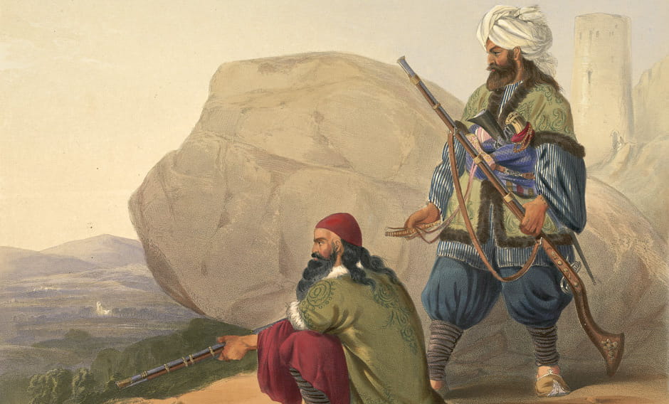 Afghan warriors in 1841