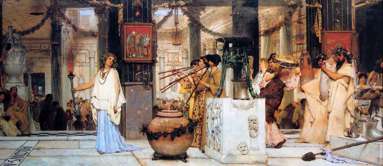 Un festival de la antigüedad, cuadro de Lawrence Alma-Tadema (1871)