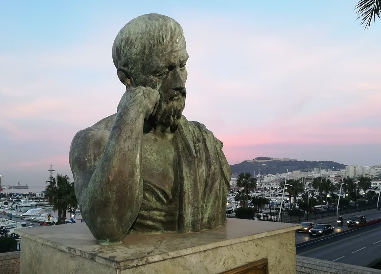 Bust of Plato in Ceuta 