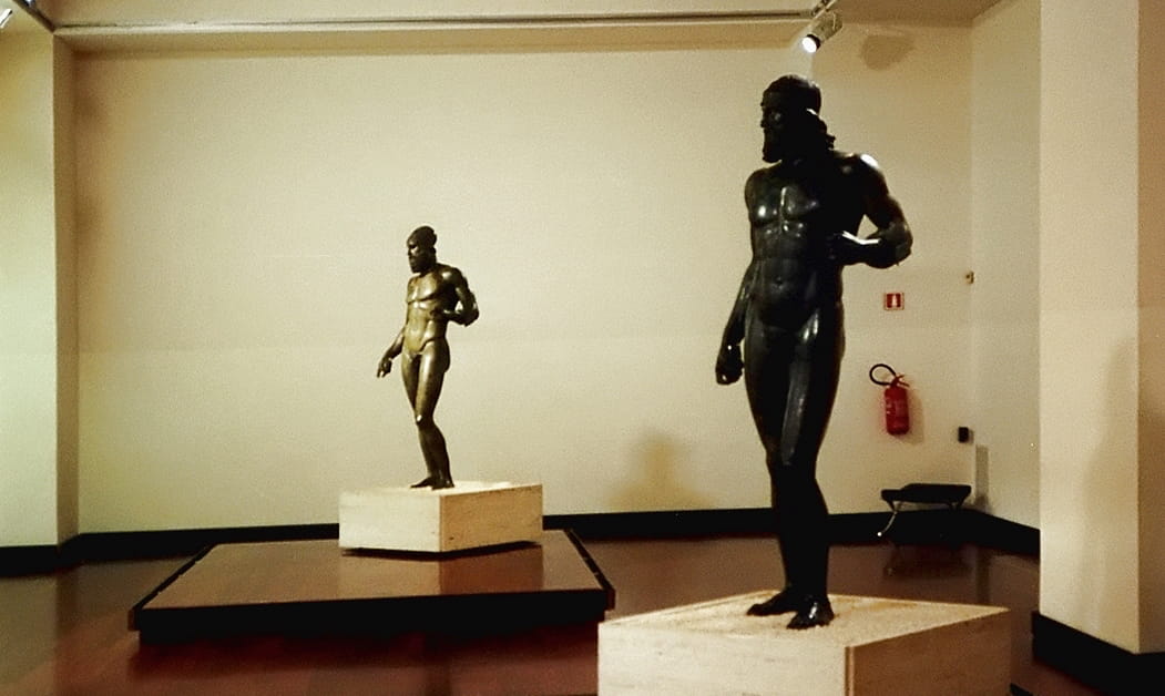 Los Bronces de Riace juntos en el Museo Arqueológico de Regio