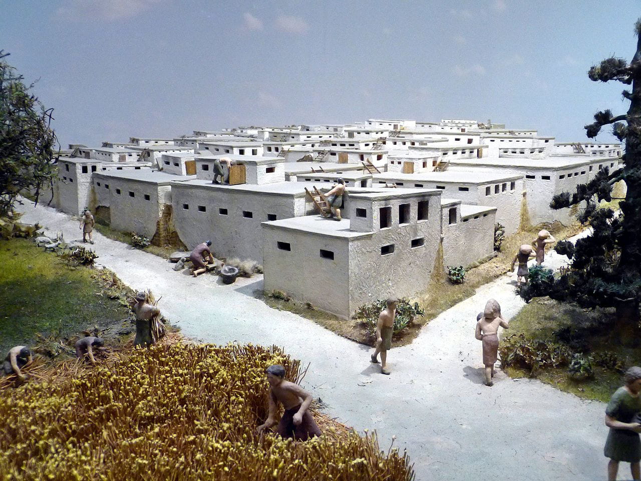 Model that reconstructs how Çatalhöyük could have been