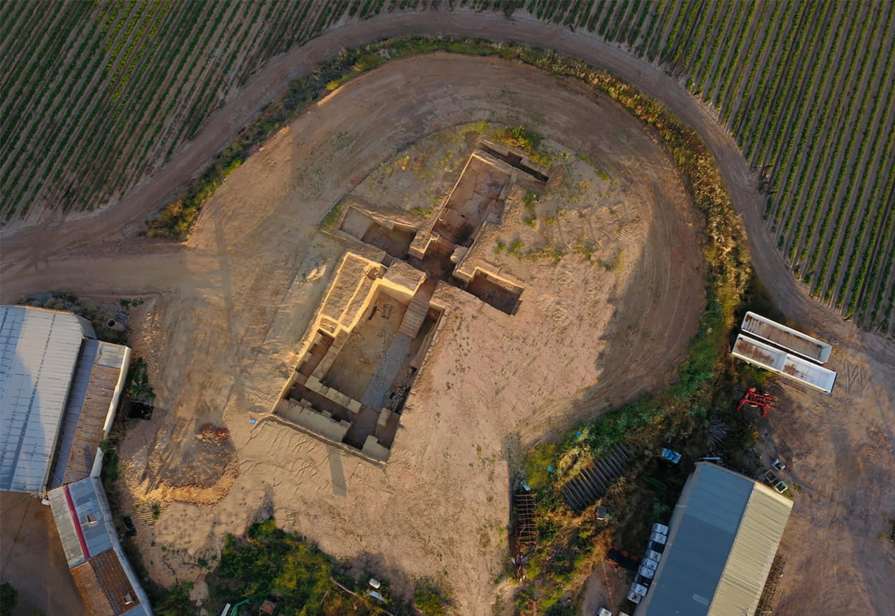 Vista aérea del yacimiento de Casas del Turuñuelo