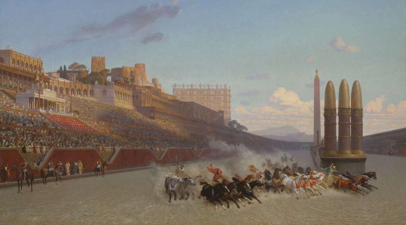 Carrera de carros, cuadro de Jean Léon Gérôme (1876)