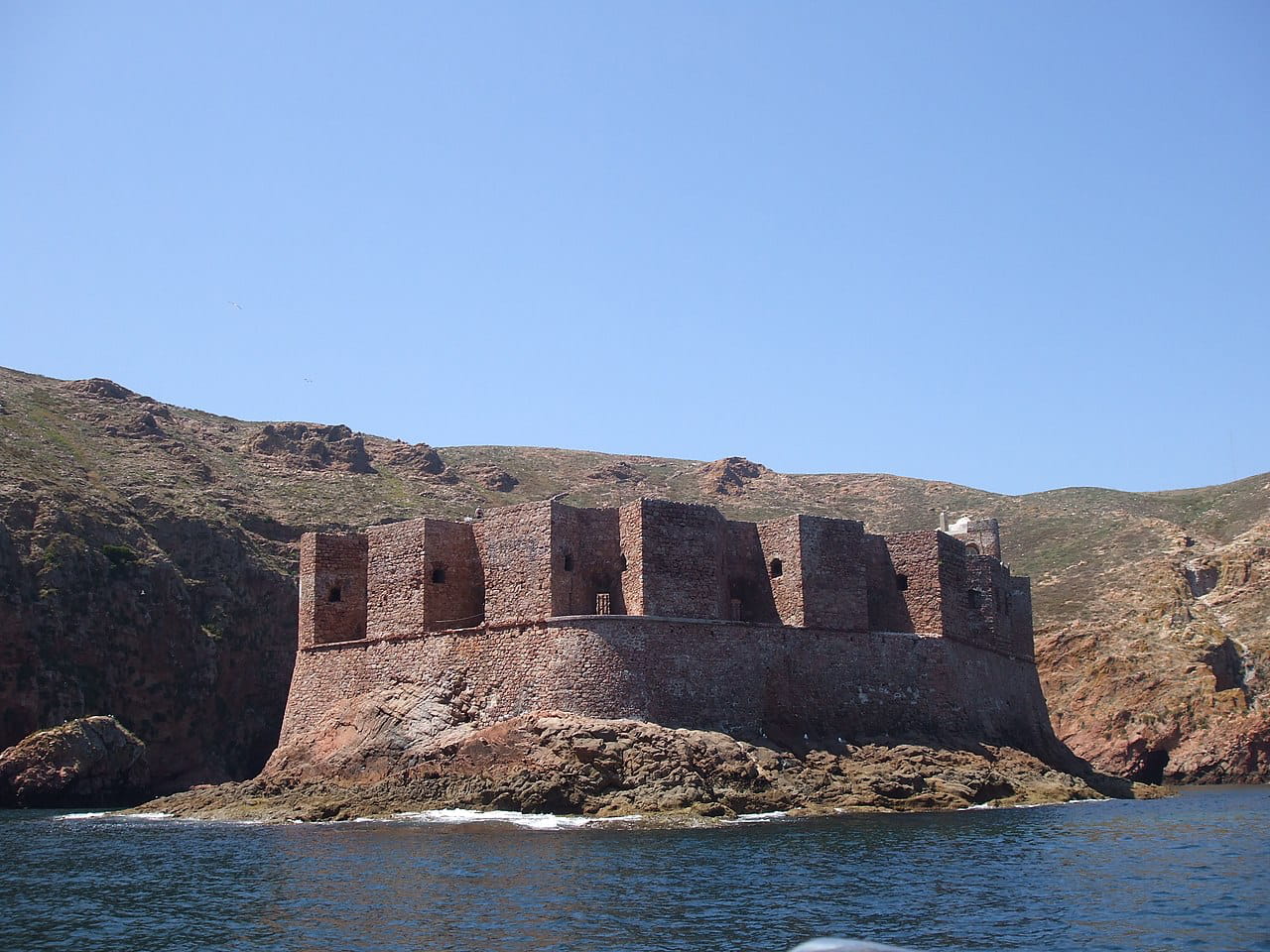 The fort of San Juan Bautista in the Berlengas, seen from the sea