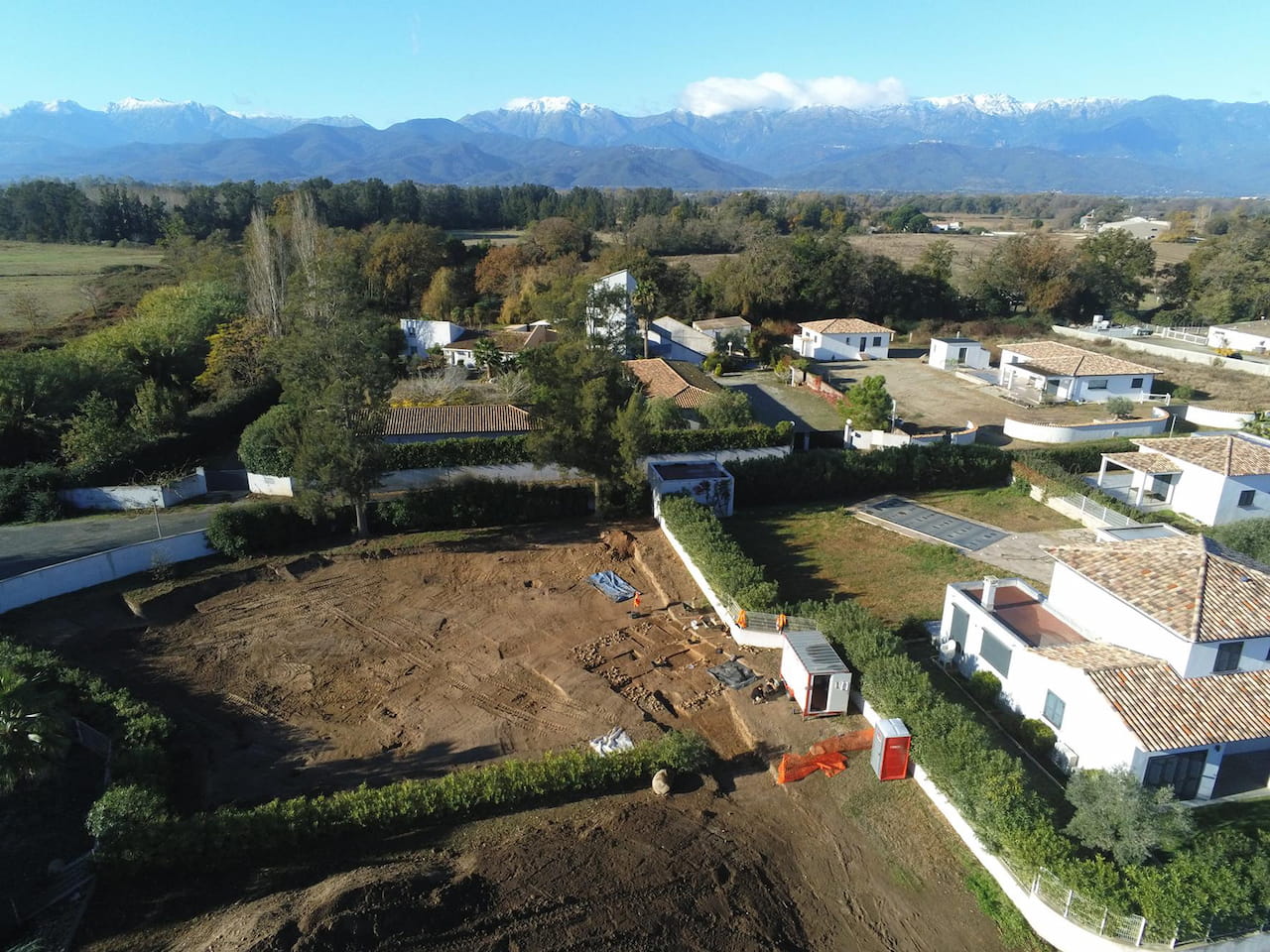 Vista aérea del yacimiento