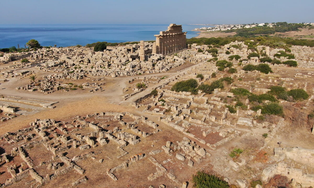 La antigua ciudad griega de Selinunte en Sicilia