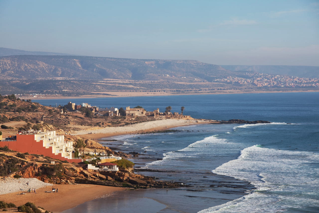 Costa noroeste de África en Agadir, Marruecos