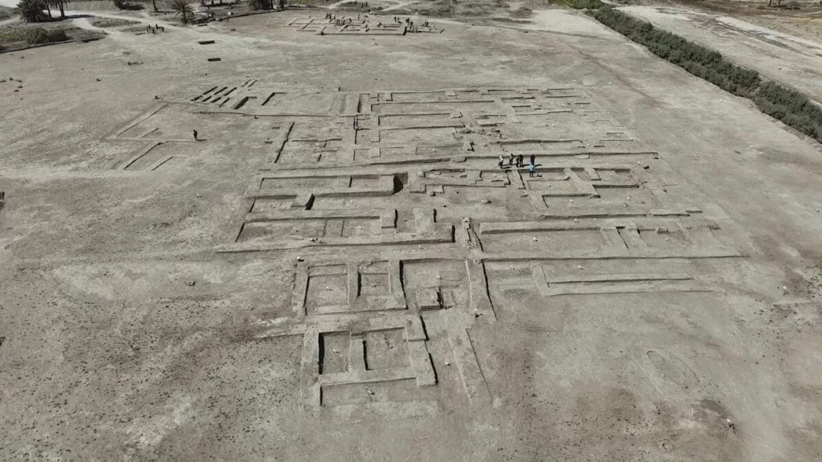 Vista de las excavaciones en la antigua Babilonia