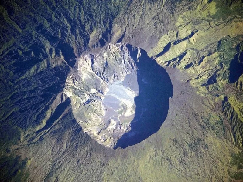 The eruption of the drum volcano that caused the year without summer of 1816, is the largest documented so far