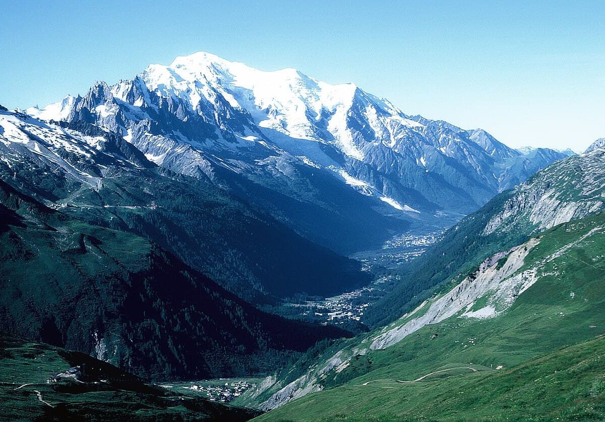 Cumbre Mont Blanc roca cortada