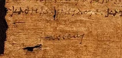 cleopatra papyrus autograph