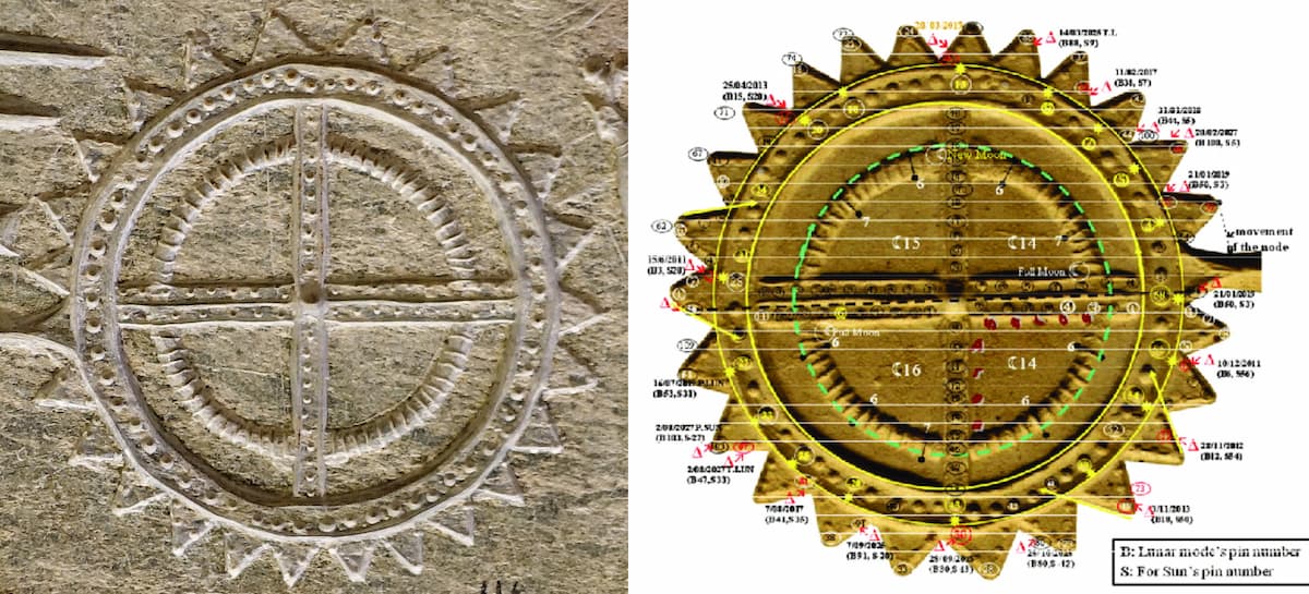 moldes minoicos de palaikastro primera calculadora eclipses analógica portátil