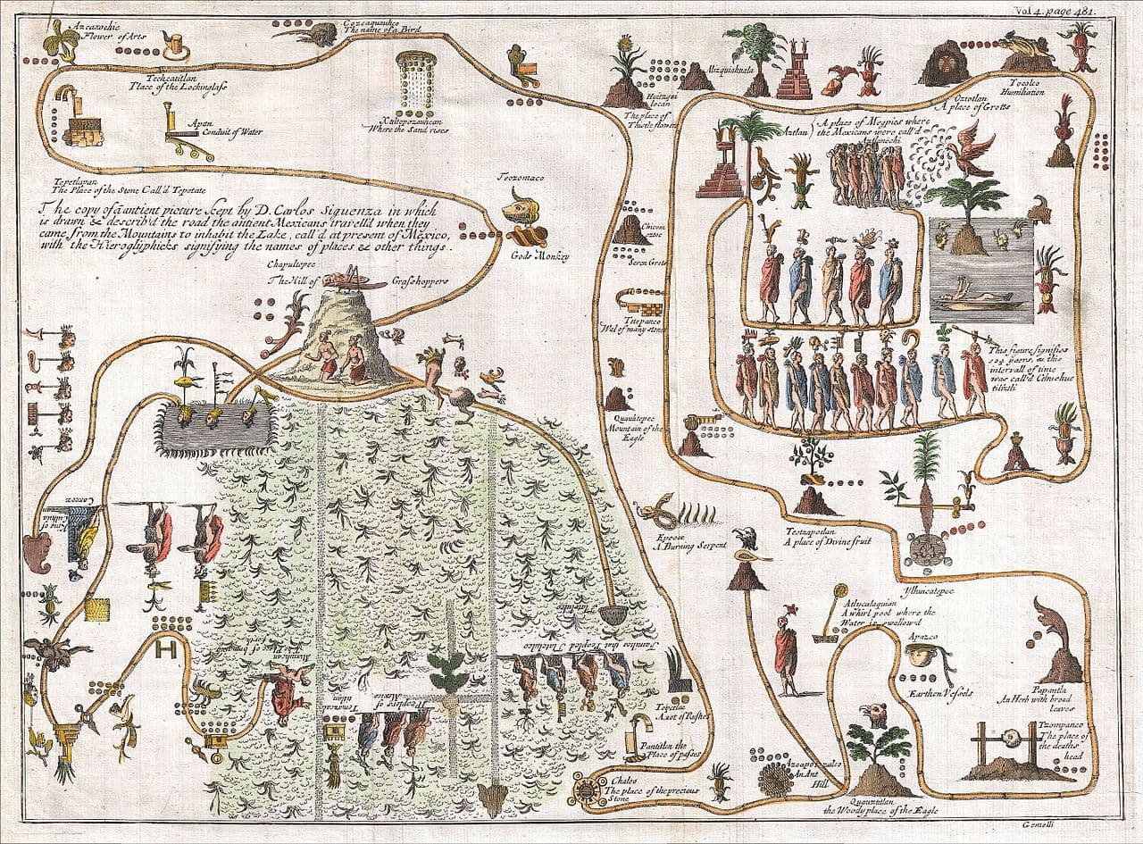 Chicomoztoc lugar origen mexicas aztecas