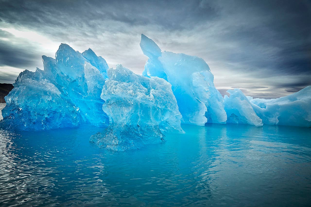 hielo azul glaciares antártida