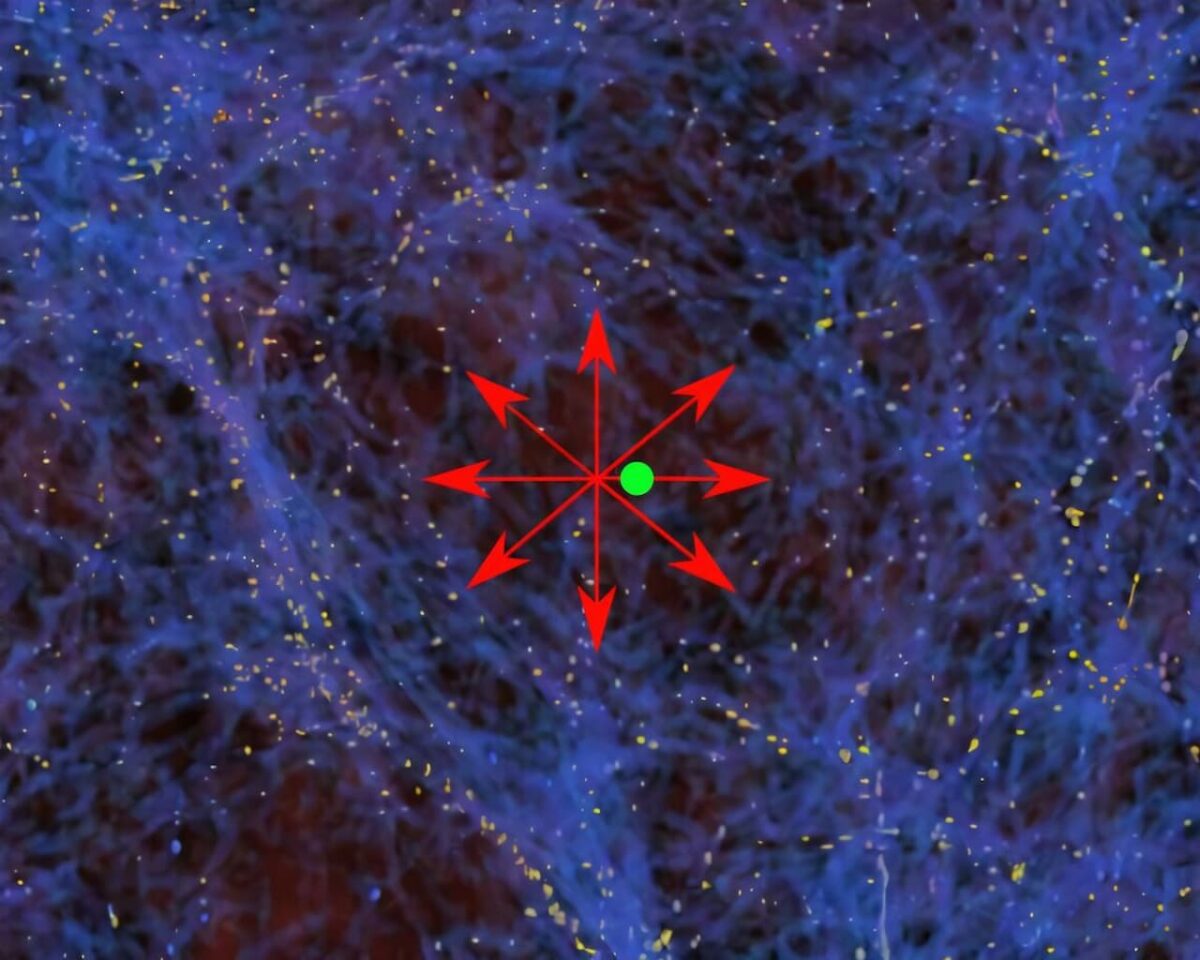 via lactea vacio cósmico mil millones años luz