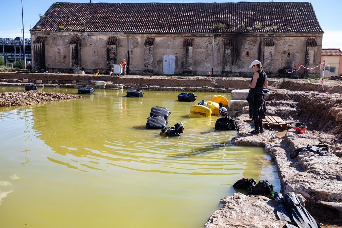 Toulon naval base monumental structures